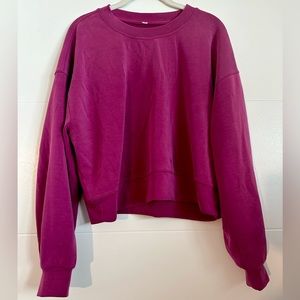 Lululemon Softstreme Perfectly Oversized Cropped Crew like new